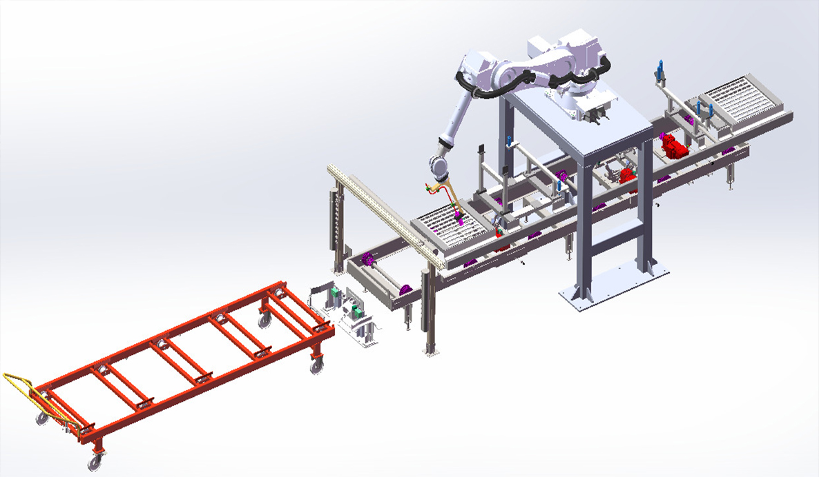 Configuration of Single Robot + Single High-pressure Pump